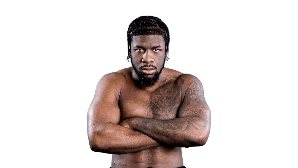 David Adeleye boxing card